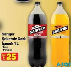 SARIYER ŞEKERSİZ GAZLI İÇECEK KOLA 1 L fiyat ve kampanya bilgisi